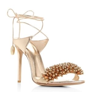 Alexandre Birman Gold Embellished Heels